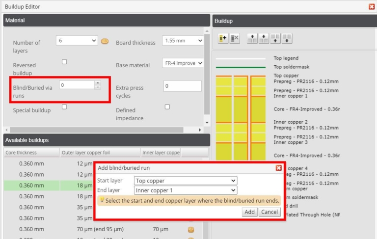 Buildup Editor User Guide - Eurocircuits