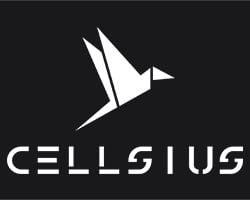 CELLSIUS - Logo Black Backgorund