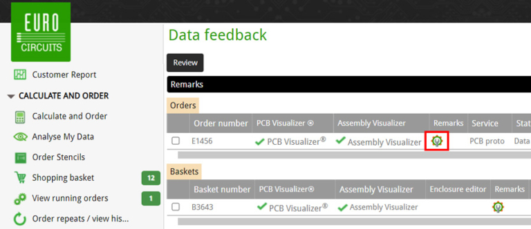 Data Feedback User Guide - Eurocircuits