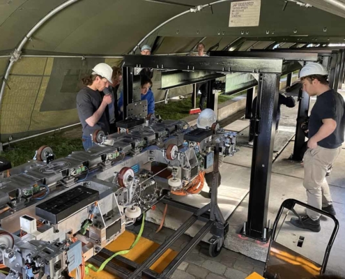 Tu Delft Hyperloop Pod On Track