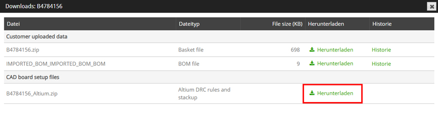 Popup-Fenster Downloads