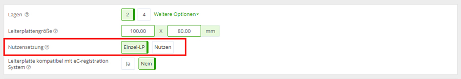 PCB Configurator Basis-Lieferformat