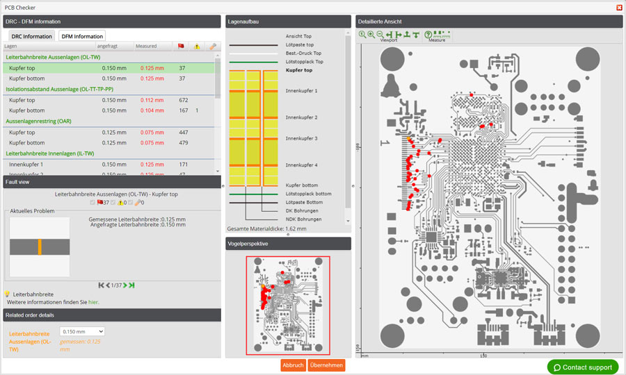 PCB Checker Eröffnungsbildschirm