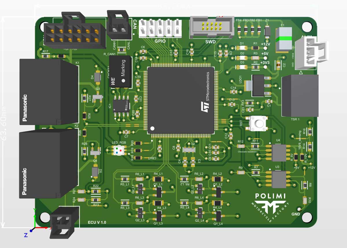 Polimi Motorcycle Factory ECU Altium