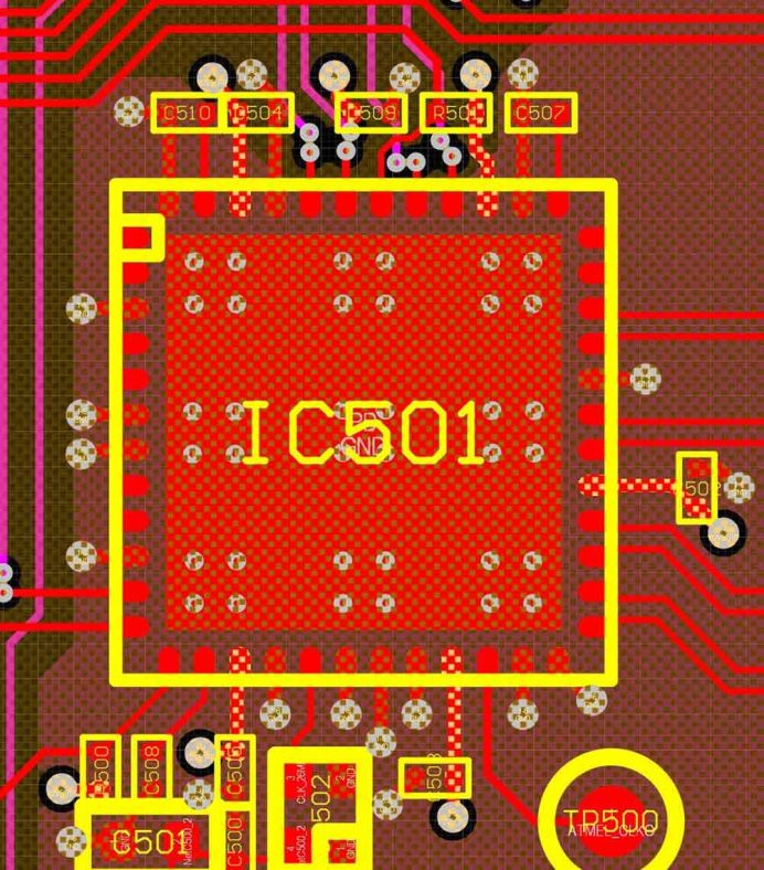 image example 3 - QFN thermal vias