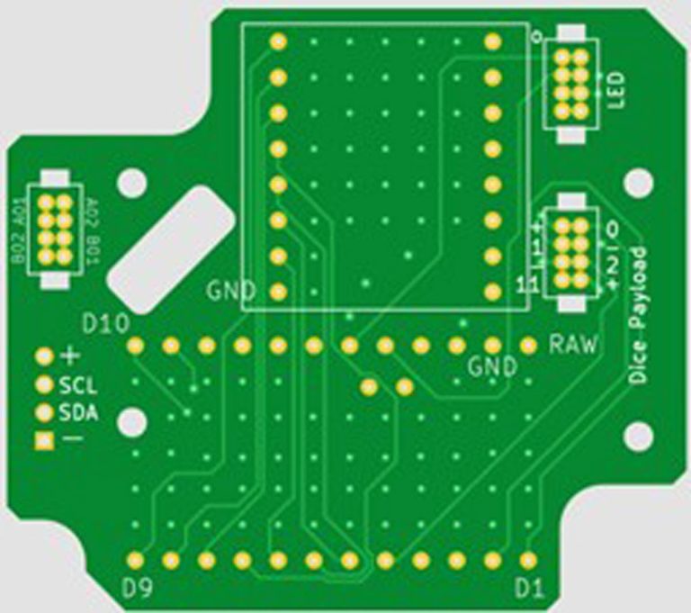 TU Delft Da Vinci Satelite 2025 LED PCB