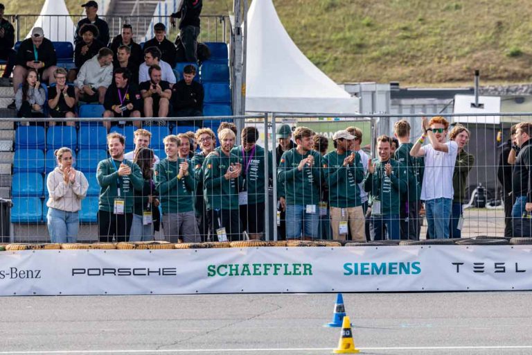 Formula Electric Belgium Team Celebrating