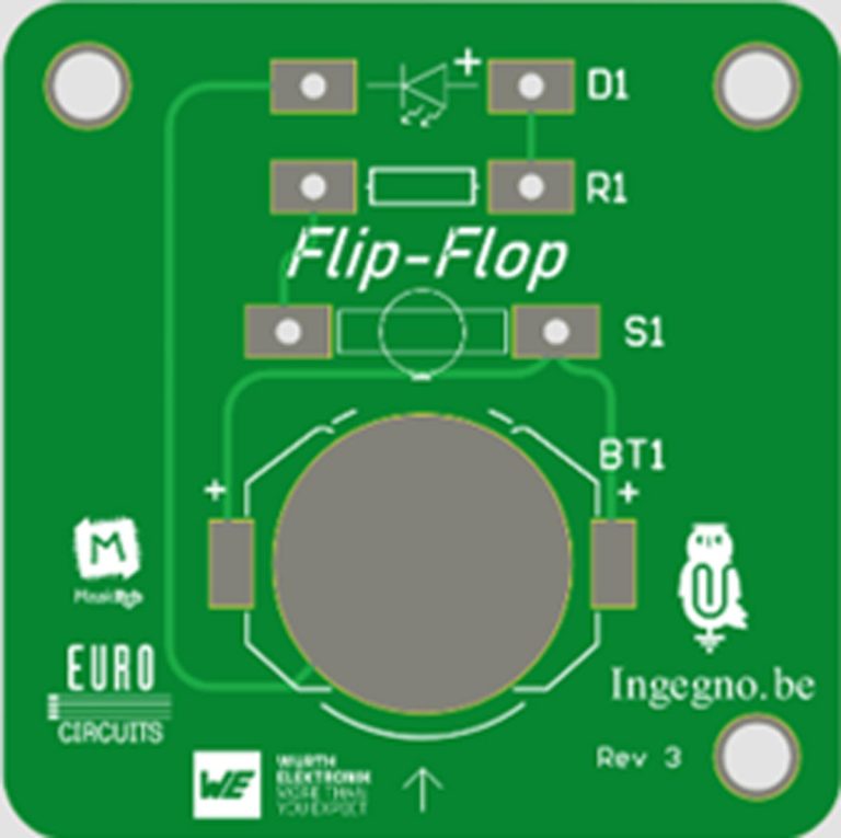 De Creatieve Stem PCB Flip Flop