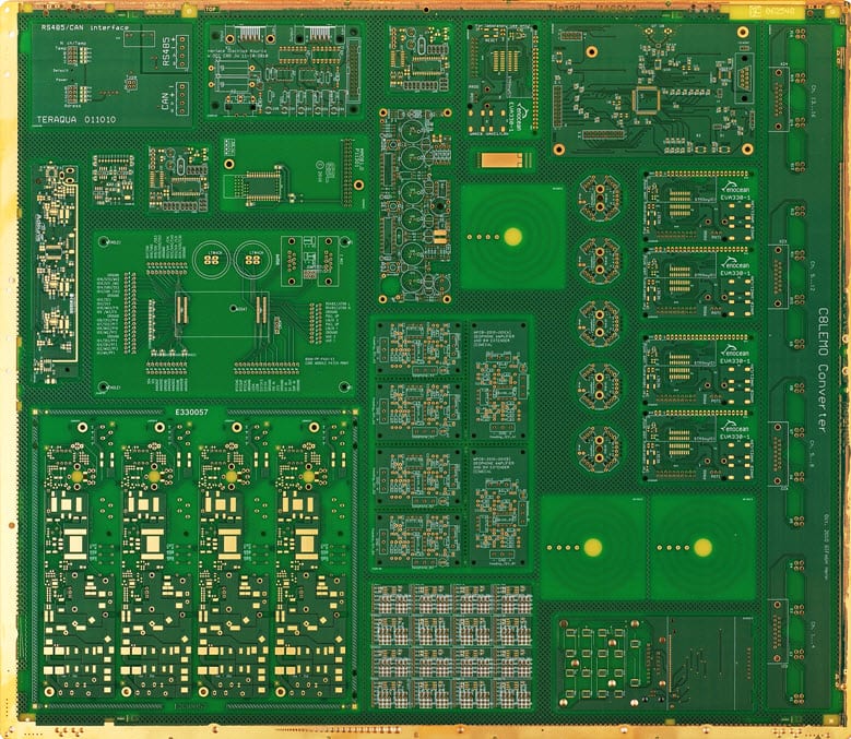 Image of pooling production panel gold